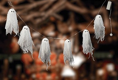 Varal Fantasmas Led Halloween