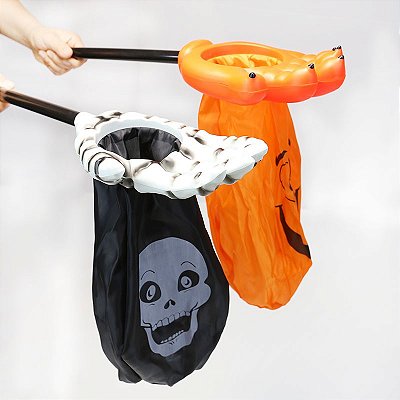 Busca Bala Mãozinha Pega Doce Halloween 55cm - 1 Unidade