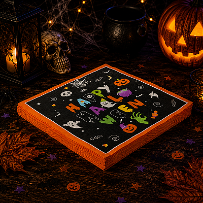 Guardanapo Papel Decorado Halloween 33cm x 33cm - 20 Unidades