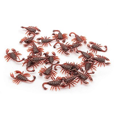 Mini Escorpiões Vermelho Halloween - 5 unidades