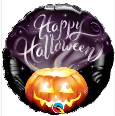 Balão Metalizado Abóbora Halloween