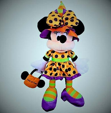 Pelucia Halloween Minnie Bruxa 35cm - 1 Unidade