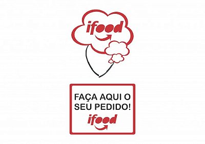 Kit Plaquinha e Tiara Ifood