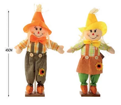 Espantalho de Palha 45cm Decoração Enfeite Festa Junina - 1 Unidade Sortido