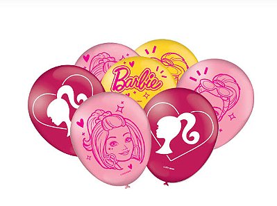 Balões Bexigas Barbie 9 Polegadas (23cm) - 25 Unidades