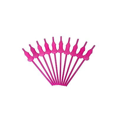 Canudo Erótico Pink Despedida de Solteiro - 10 Unidades