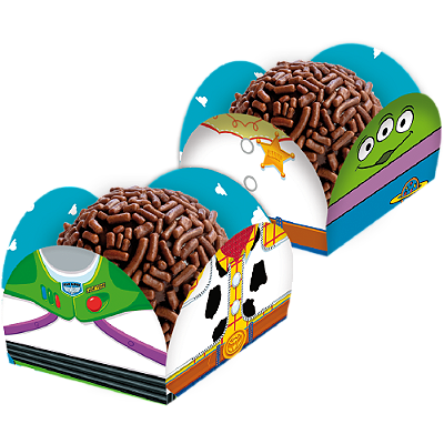 Porta Forminha Para Doces Festa Toy Story 3,5x3,5cm - 40 Unidades