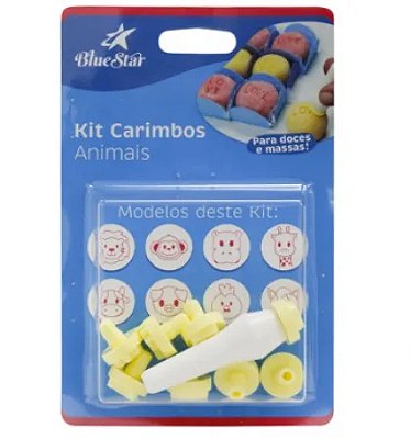 Kit Carimbos Animais - 9 peças