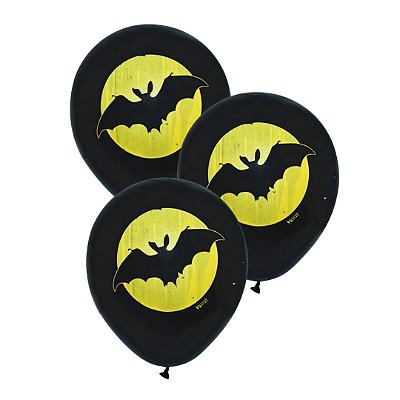 Balão Bexiga Morcego - Tamanho 9 Polegadas (23cm) - 25 Unidades
