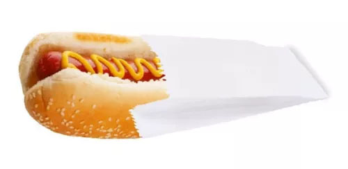 Saco Papel Hot Dog - 7,5 x 14,5cm - 50 unidades