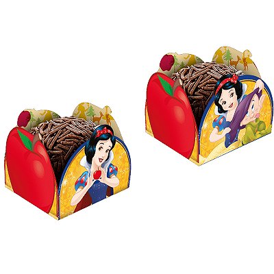 Porta Forminha Para Doces Festa Branca de Neve 3,5cm x 3,5cm - 40 Unidades