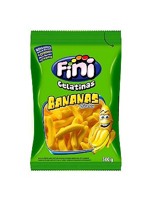 Bala de Gelatina Bananas 500g - Fini