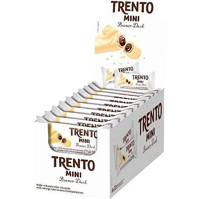 Trento mini sabor chocolate branco dark 256g - PECCIN