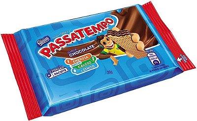 Biscoito Passatempo Wafer Chocolate 20g  - 1 Unidade
