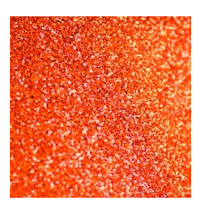 Glitter Metálico  com 100g - Laranja