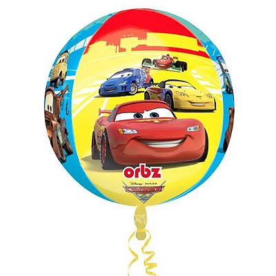 Balão Metalizado Bola Carros - 40cm - Anagram
