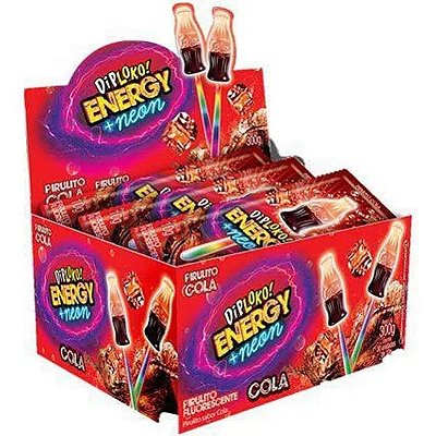 Dip Loko Neon Energy Cola 30 Unidades 300Gr - Diploko
