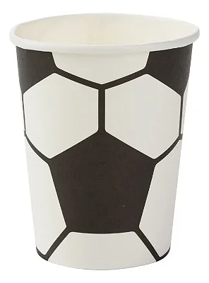 Copo de Festa Futebol 240ml - 8 unidades