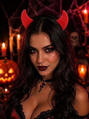 Tiara Plástica de Diabinho