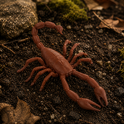 Escorpião Grande de Borracha Realista Halloween - 17cm