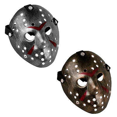 Máscara Jason Metalizada Halloween
