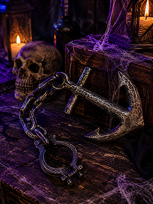 Enfeite Decorativo Algema com Âncora Halloween - 64cm - 1 unidade