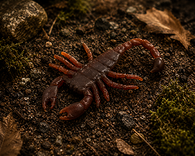 Enfeite Escorpião Realista Halloween - 5 Unidades