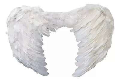 Asa De Anjo Infantil Branco - 45cm