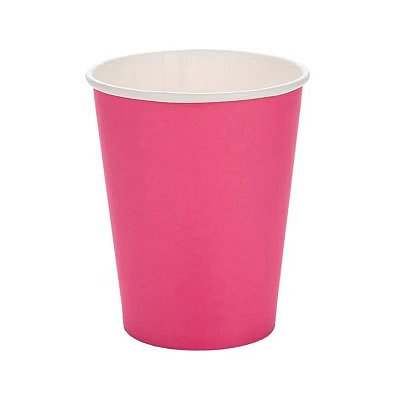 Copo de Papel Pink 250ml - 10 unidades