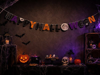 Faixa Decorativa Happy Halloween 1,80 Metro
