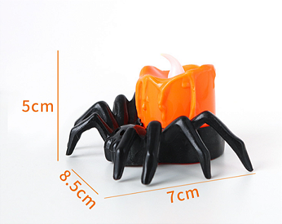 Vela Led Aranha Halloween - 1 un