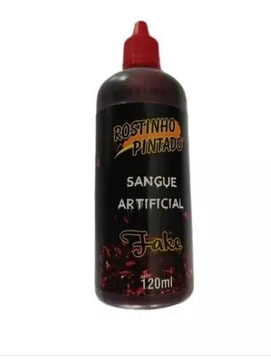 Sangue Falso Vermelho Artificial Para Maquiagem Artística Cicatriz Halloween - 120ml