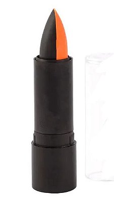 Batom double laranja flúor com 2 cores - (laranja e preto)