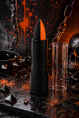 Batom Flúor Colors Laranja/Preto - 2 Cores
