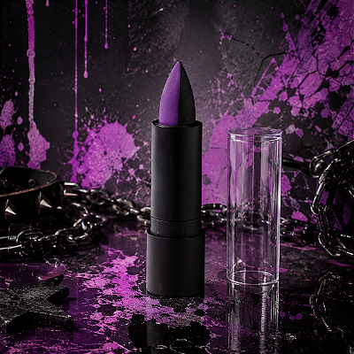Batom Flúor Colors Roxo/Preto - 2 Cores
