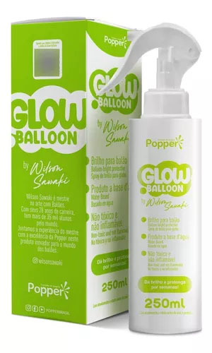 Glow Balloon Spray Para Brilho Balão Bexiga - 250ml