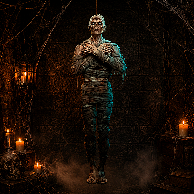 Enfeite Decoração Pendurar Zumbi Articulado Festa Halloween - Tamanho 1,50 Metro de Alt. x 50cm Larg.