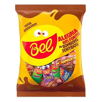 Chocolate Bombons Sortidos Moranguetes Bel - 450 g - 50 Unidades