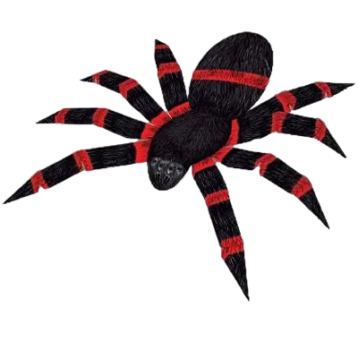 Aranha Grande Cartonado Brilha na Luz Negra Halloween 36cm - 2 Unidades