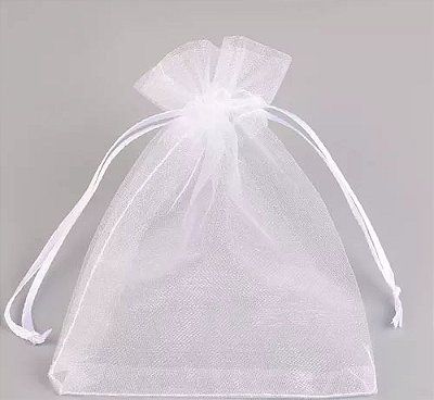 Saco Organza Saquinho Branco  20x30 - 5 unidades