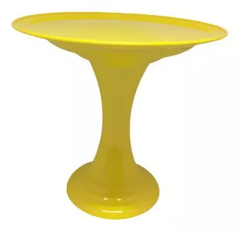 Boleira de Plástico Gaia Amarelo - 22x19,5cm