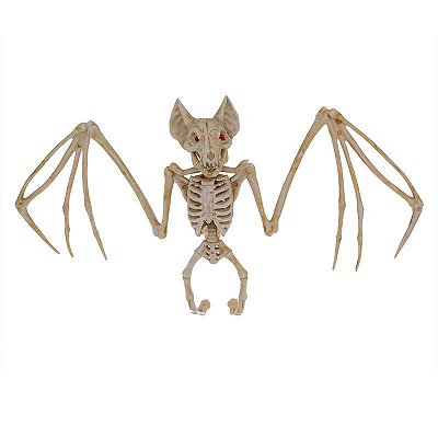 Esqueleto Animal Morcego Decoração de Festa de Halloween - 29cm x 15,5cm