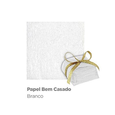 Papel para bem Casado Liso Branco