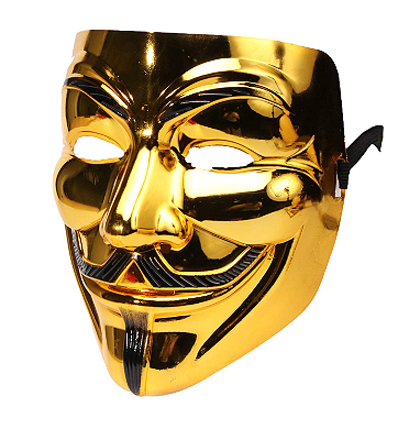 Máscara V Dourada