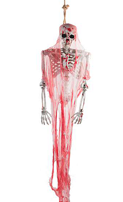 Fantasma Meio Esqueleto Sangue Halloween 150cm