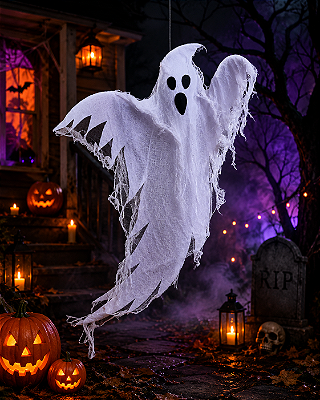 Fantasma Decorativo Icaro Halloween - 60cm