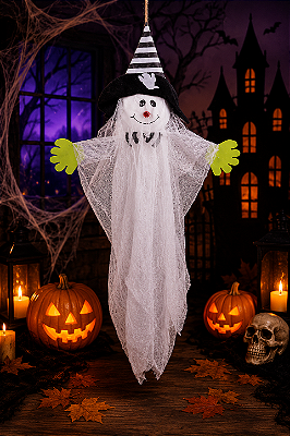 Enfeite Fantasma Halloween - 80cm