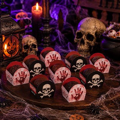 Forminha Cachepot Danger Composê Halloween 3x3cm – 24 Unidades | Docinhos e Decoração