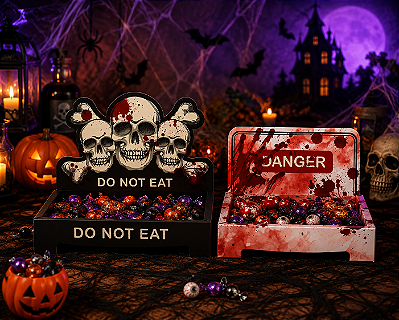 Kit Suporte Para Doces Help Halloween - 2 Bandejas