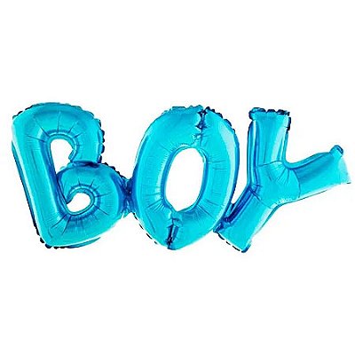 Balão Metalizado 36"(92cm) Revelação Boy Azul